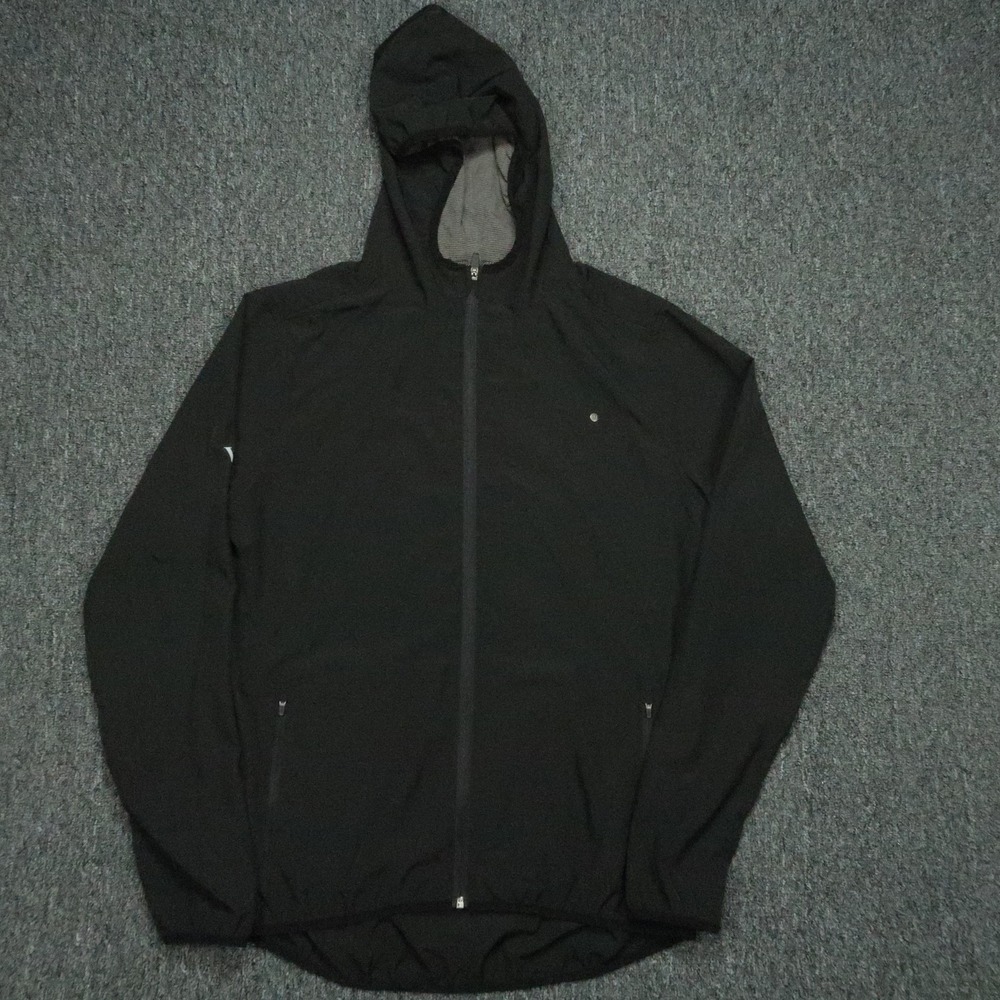 Vuori Men's Black Hooded Full-Zip Jacket